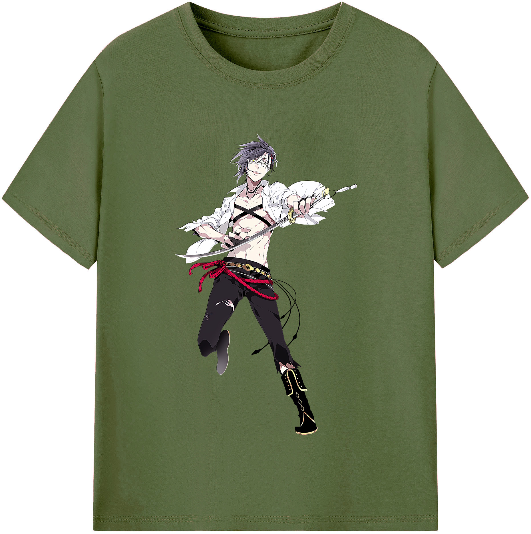 （画像用） 刀剣乱舞 Touken Ranbu 綿100％半袖Tシャツ（フロントプリント）